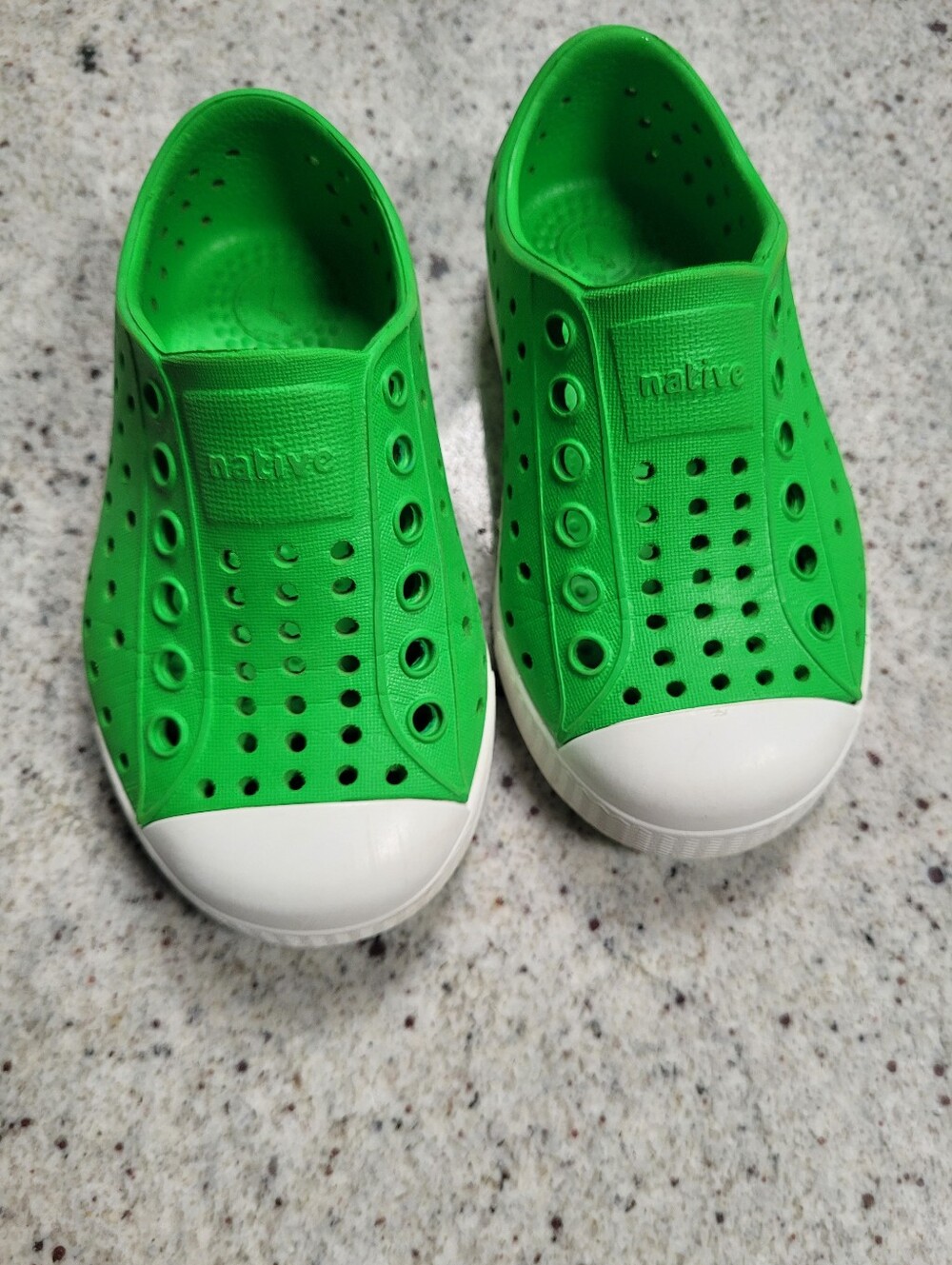 Native Shoes Toddler Green Slip On Size 6